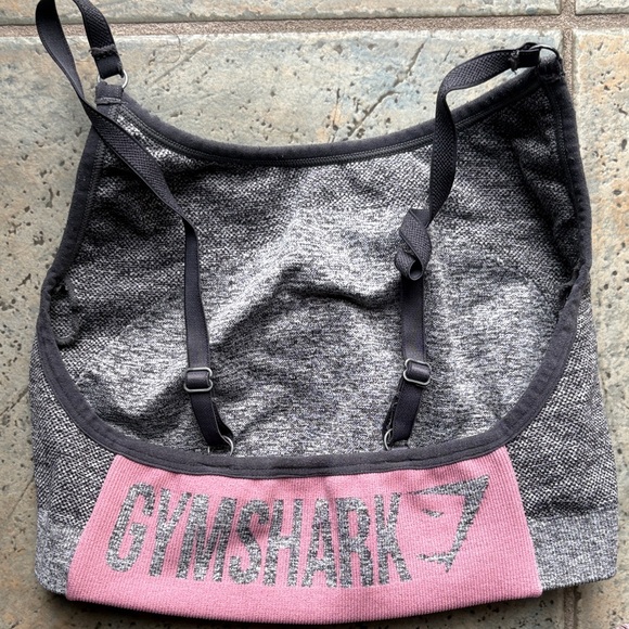 4 Gymshark Mauve Pink Grey Sports Bras,1 crop top and 1 pants Bundle Size s - Picture 10 of 14